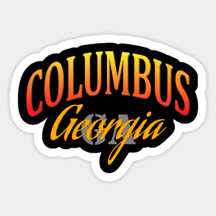 City Pride: Columbus, Georgia Sticker